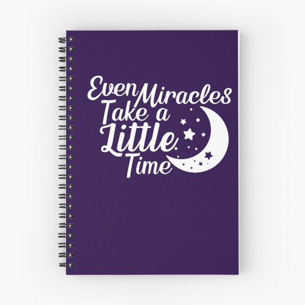 Item preview, even miracles take a little time - inspirational quotes designed and sold by Hoetoons.