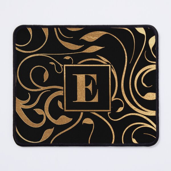 Item preview, Golden floral letter E designed and sold by andiB.