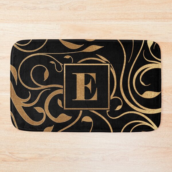 Item preview, Golden floral letter E designed and sold by andiB.