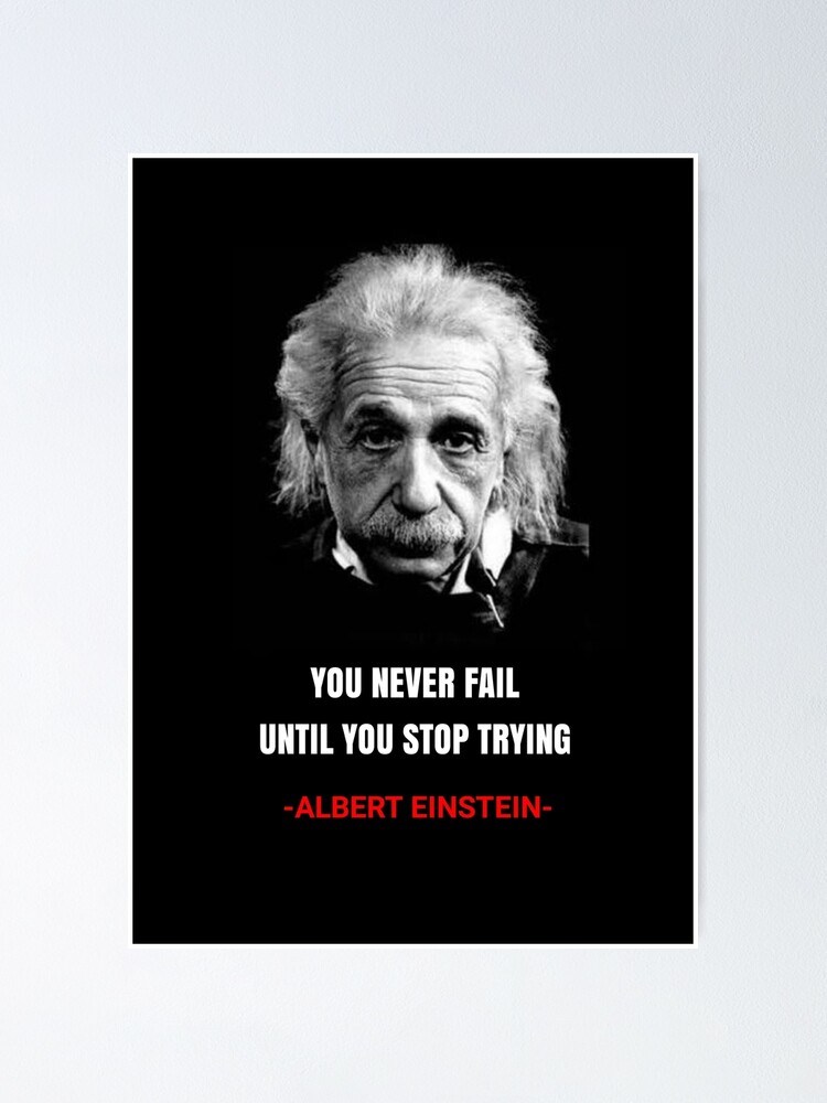 Albert Einstein Quotes Poster For Sale By Rasstore Redbubble 2616