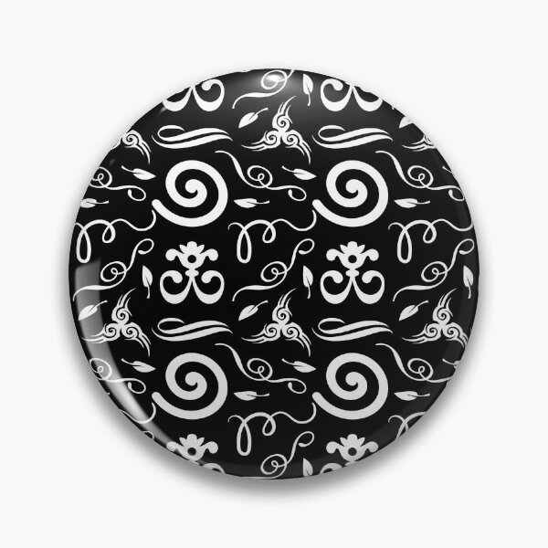 Item preview, Black Swirly Floral Pattern | Elegant Pattern | Black And White | Geometric Patterns designed and sold by SeemDev786.