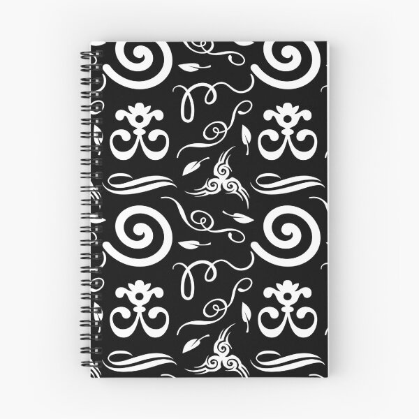 Item preview, Black Swirly Floral Pattern | Elegant Pattern | Black And White | Geometric Patterns designed and sold by SeemDev786.