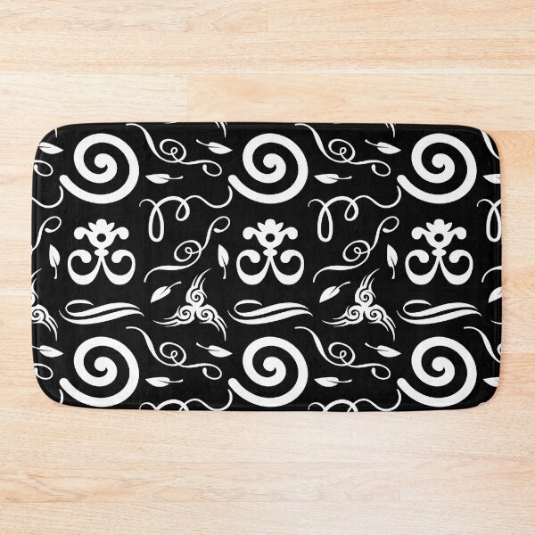 Item preview, Black Swirly Floral Pattern | Elegant Pattern | Black And White | Geometric Patterns designed and sold by SeemDev786.