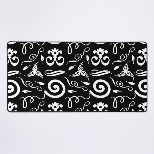 Item preview, Black Swirly Floral Pattern | Elegant Pattern | Black And White | Geometric Patterns designed and sold by SeemDev786.