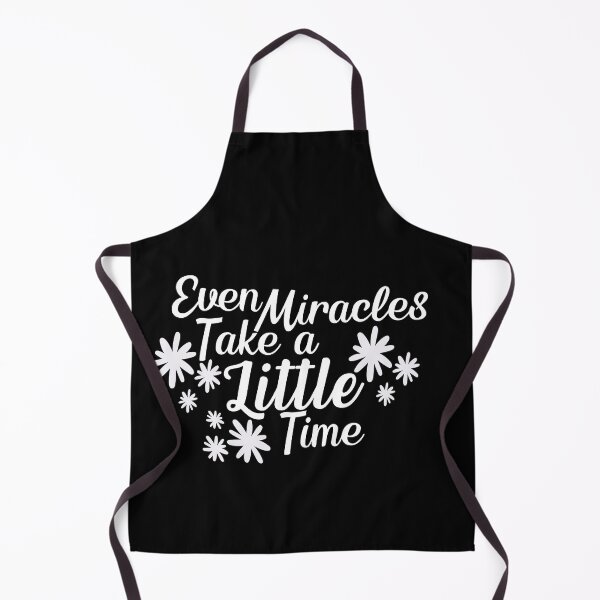 Item preview, even miracles take a little time - inspirational quotes designed and sold by Hoetoons.
