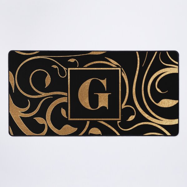 Item preview, Golden floral letter G designed and sold by andiB.