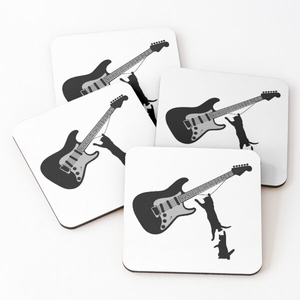 Item preview, Cats and Electric Guitar designed and sold by Primroaddesigns.