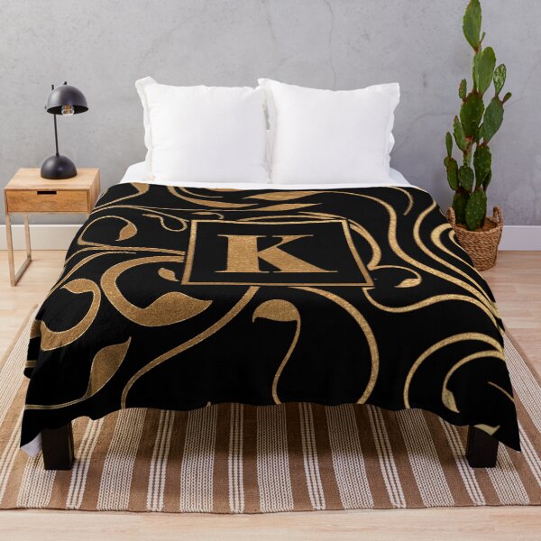 Item preview, Golden floral letter K designed and sold by andiB.