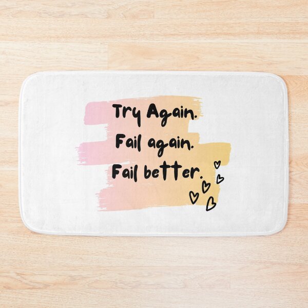 Item preview, Try again, fail again, fail better. motivation designed and sold by PlanBesser.