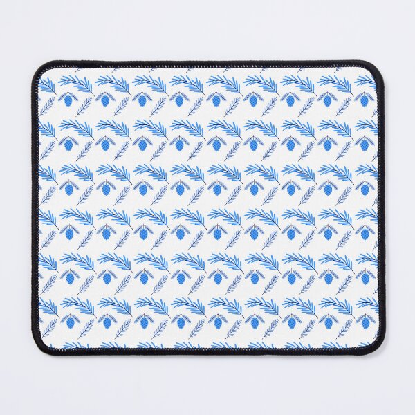 Item preview, lush foliage pattern blue designed and sold by orbsight.