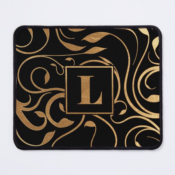 Item preview, Golden floral letter L designed and sold by andiB.