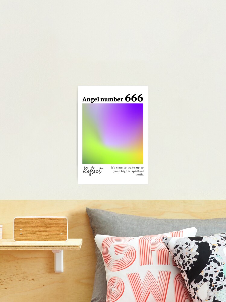 666 angel number Photographic Print for Sale by RiriDesign