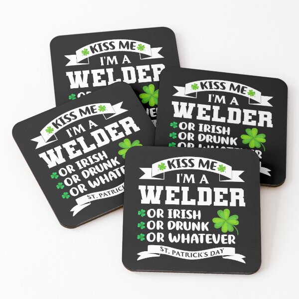 Item preview, Kiss Me I'm A Welder Irish Drunk St Patrick's Day designed and sold by Joxxio.