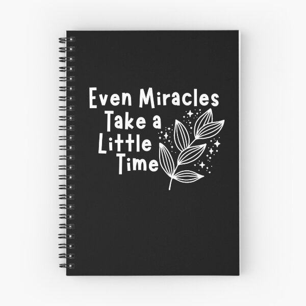 Item preview, Even miracles take a little time - inspirational quotes designed and sold by Hoetoons.
