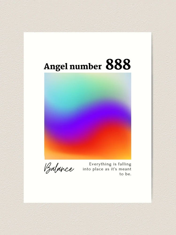 888 angel number Art Print for Sale by RiriDesign