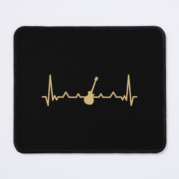 Item preview, Guitar Heartbeat Line Gold designed and sold by NunoSanchez.