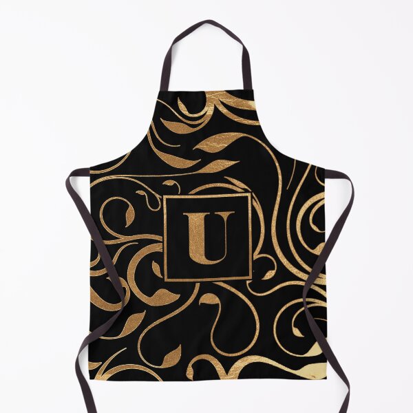 Item preview, Golden floral letter U designed and sold by andiB.