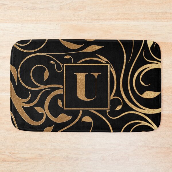 Item preview, Golden floral letter U designed and sold by andiB.