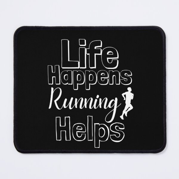 Item preview, Life Happens Running Helps - white designed and sold by BTCelebration.