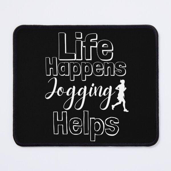 Item preview, Life Happens Jogging Helps - white designed and sold by BTCelebration.