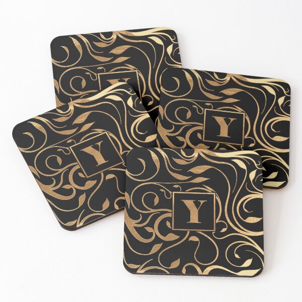 Item preview, Golden floral letter Y designed and sold by andiB.