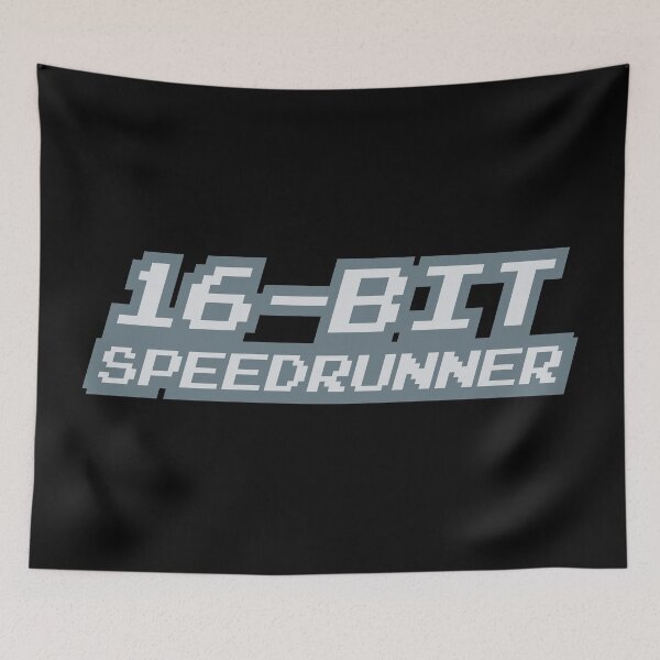 Item preview, 16-Bit Games Speedrunner designed and sold by BRU Design.