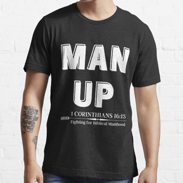 Man Of God, Christian T-shirt, Gift for Men, Faith based t shirts,  1Cor.16:13