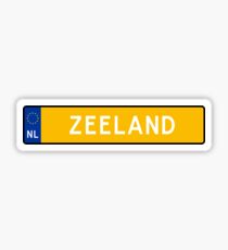 Zeeland Kenteken Sticker