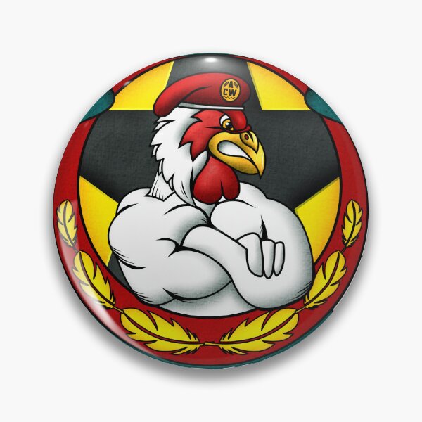 Item preview, Abstract Chicken Warfare Military Patch designed and sold by THE FEZZLER.