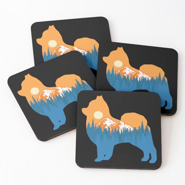 Item preview, pomeranian Dog Silhouette Sunset Nature Mountain Gift designed and sold by alaechamlal.