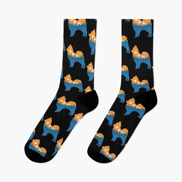 Item preview, pomeranian Dog Silhouette Sunset Nature Mountain Gift designed and sold by alaechamlal.
