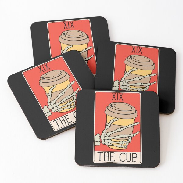 Item preview, Coffee Cup Tarot Card - Caffeine Drink Cappucino Iced Beverage Lover designed and sold by isstgeschichte.
