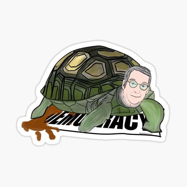 &ldquo;Mitch McConnell - Mr Turtle Dumping on Democracy&rdquo; Sticker by