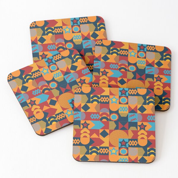 Item preview, Neo geo pattern - neo geometric colorful shapes designed and sold by Sasikharn.
