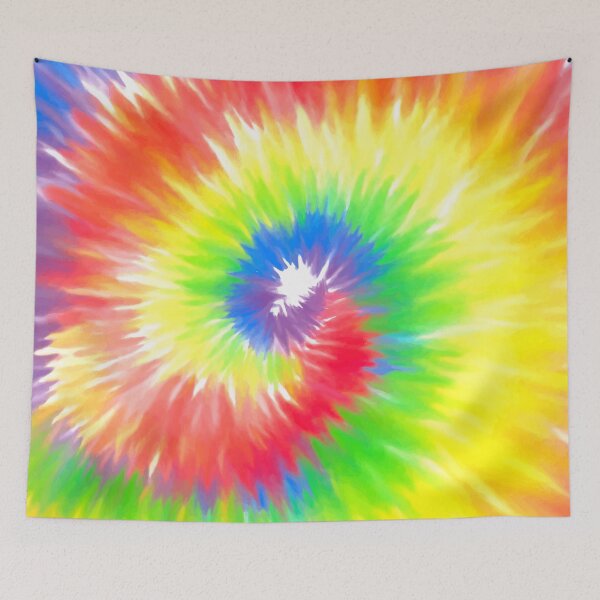 Item preview, Tie Dye Rainbow Abstract Hand Painted designed and sold by Ross-Sergey.