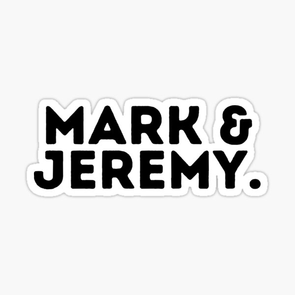 Mark and Jeremy, Peep Show Word Art Sticker