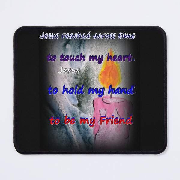 Item preview, Jesus reached across time, to touch my heart, to hold my hand, to be my friend designed and sold by NessArtByEwa.