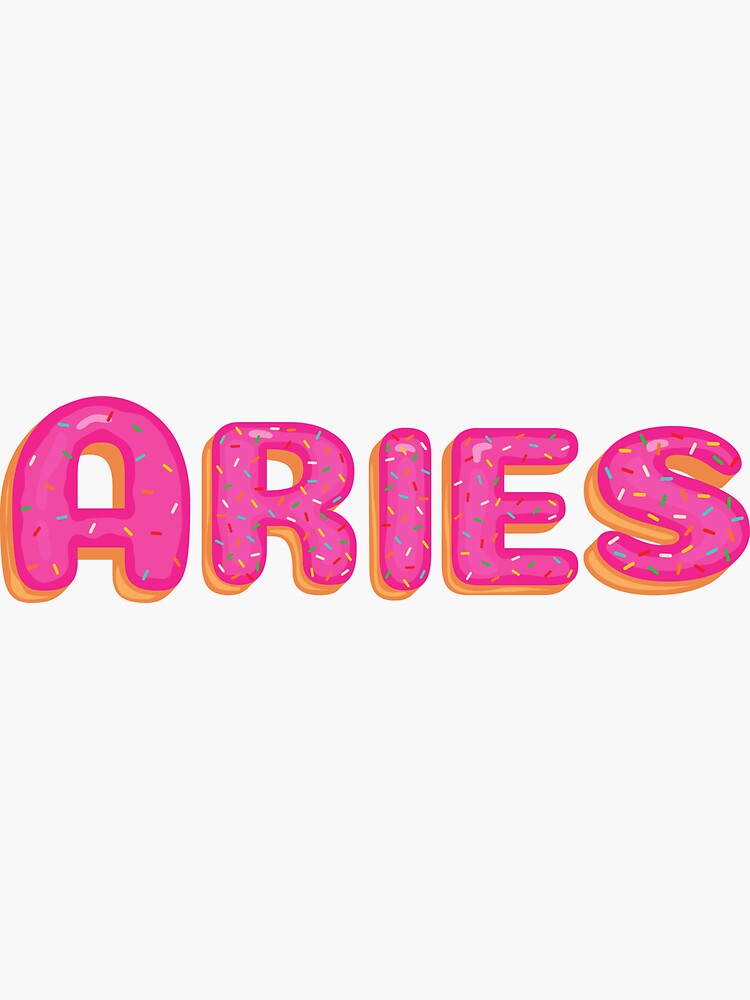 Aries Astrology Sign Alphabets Sticker By Astroful Redbubble 4948