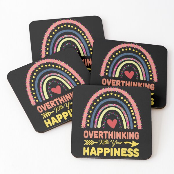 Item preview, Overthinking Kills Your Happiness designed and sold by amishacreates.