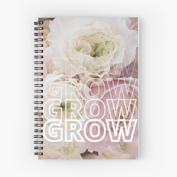 Item preview, GROW (Below) - White And Pink Flowers designed and sold by AliceSLee.