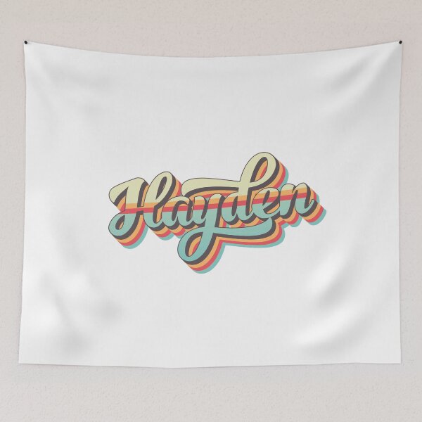Item preview, Hayden name - cool 70s retro font surf style design designed and sold by NameTheory.