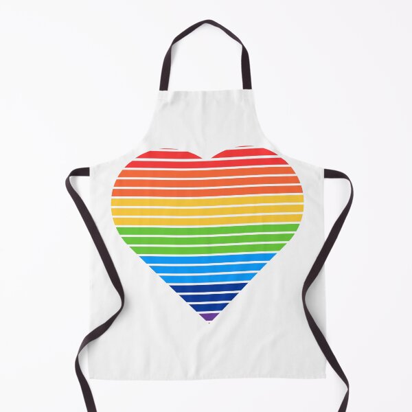 Item preview, LGBT Rainbow Pride Flag Heart designed and sold by roadworkplay.