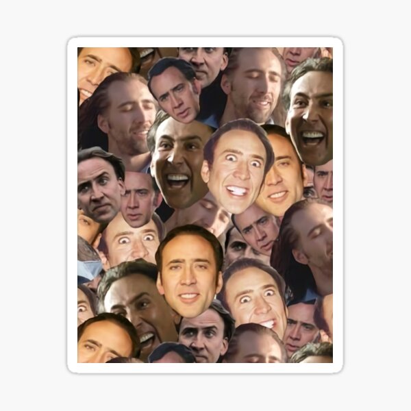 Item preview, John Travolta , Nicolas cage, face off, nic cage, weird, wickerman , Nicolas Cage Face , Cage Face , Cage, nicolas designed and sold by lkhjfgyvbj.