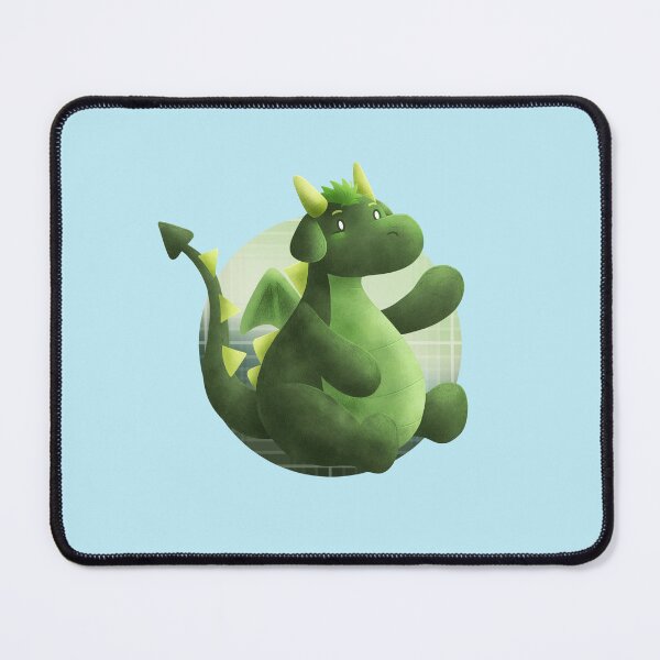 Item preview, Green Adult Kawaii Dragon - With Background designed and sold by ChiisaYanagi.