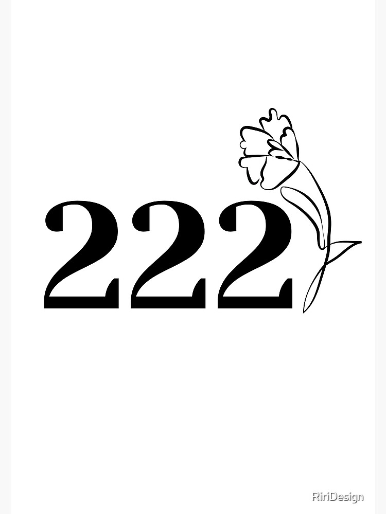 222 Angel number | Poster