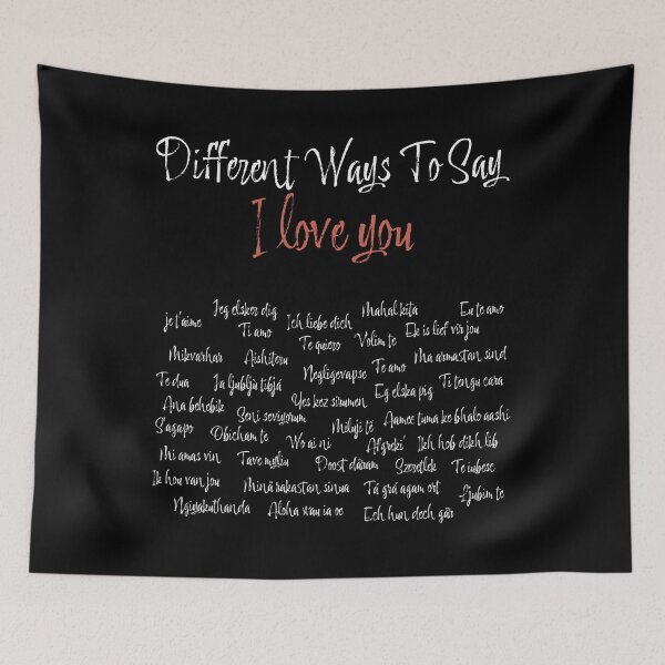 Item preview, Diferentes formas de decir TE AMO en diferentes idiomas designed and sold by ShopiDentistry.