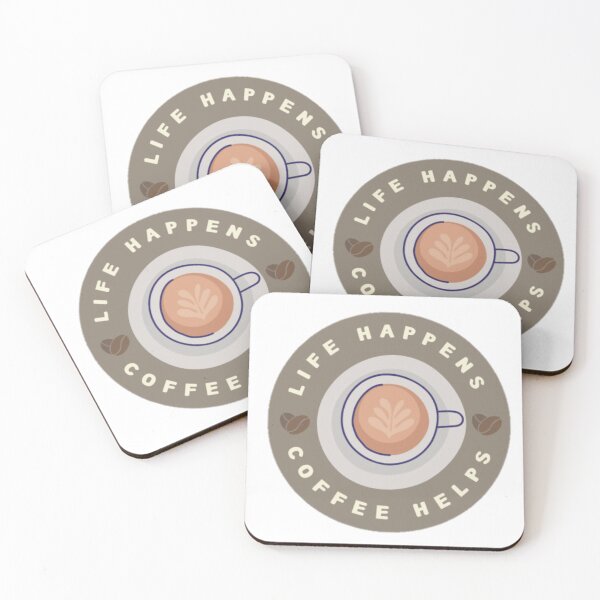 Item preview,  Life Happens Coffee Helps designed and sold by Simi2020.