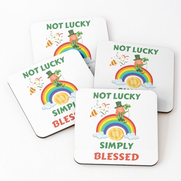 Item preview, Not Lucky Simply Blessed designed and sold by BhavyaBathla.