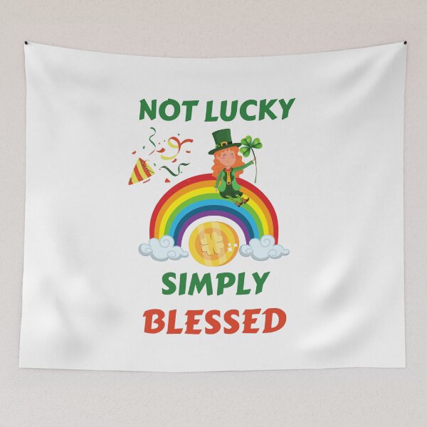 Item preview, Not Lucky Simply Blessed designed and sold by BhavyaBathla.