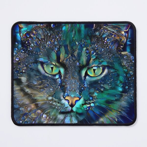 Item preview, minty cat designed and sold by L. ROCHE.